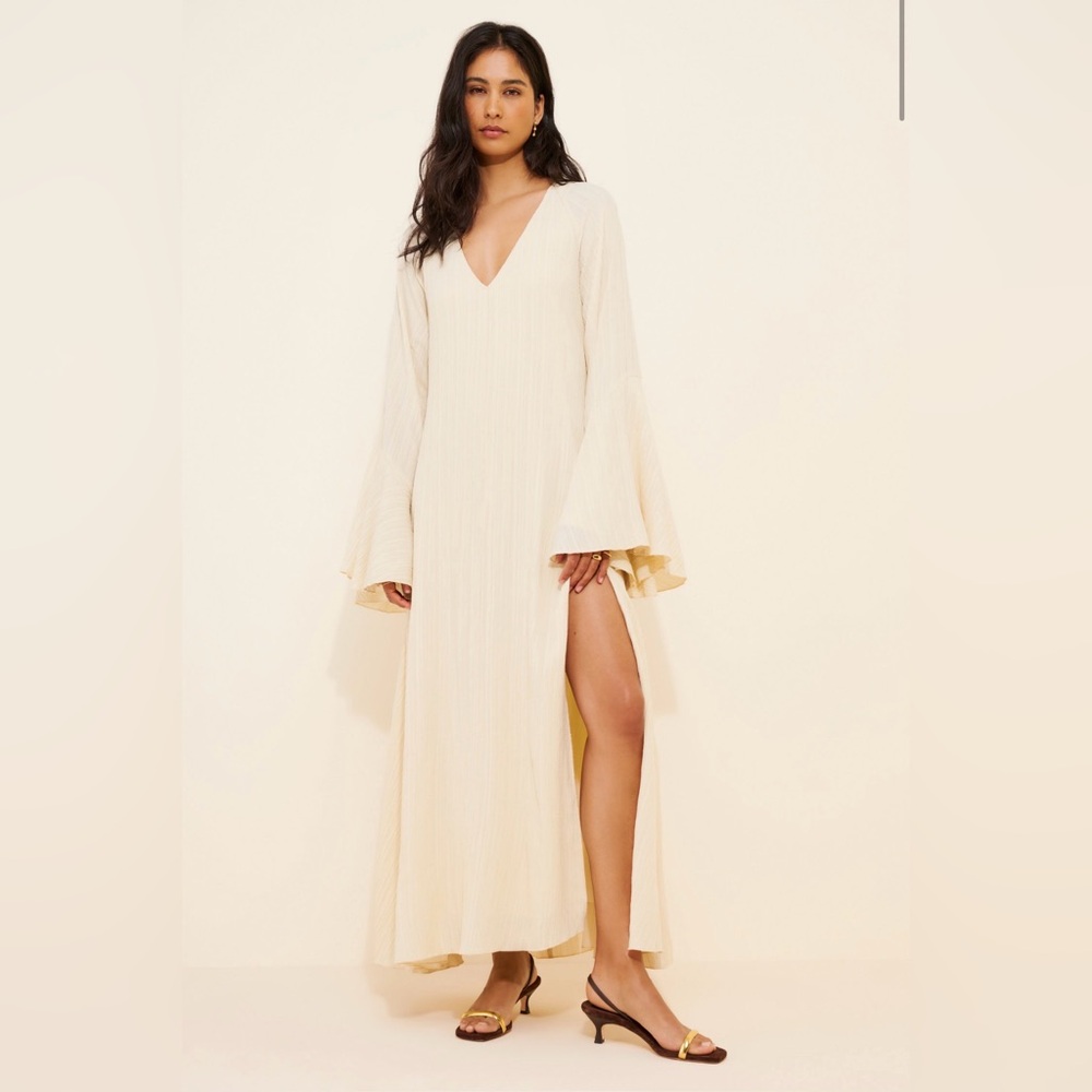 Long Sleeve Maxi Slip Dress